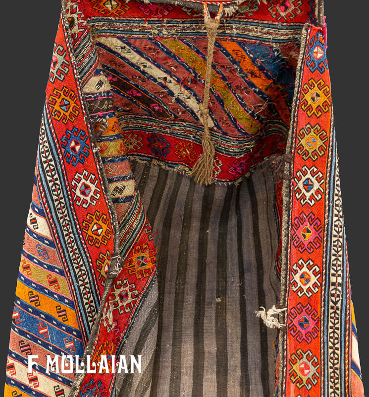 Antique Caucasian Mafrash Kilim Sumak n°:91172432